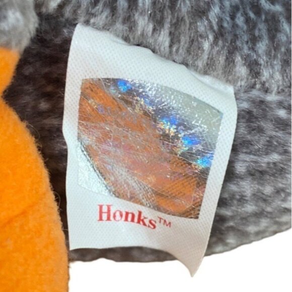 Ty Beanie Baby Original Retired Ewey Plush Goose 1998 Gray & Orange Soft Toy Col - Picture 9 of 10